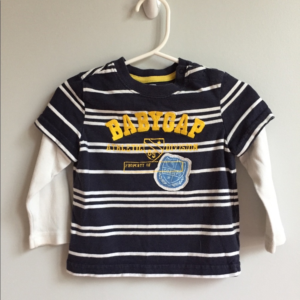 GAP Baby Gap Navy Double Layered Tee